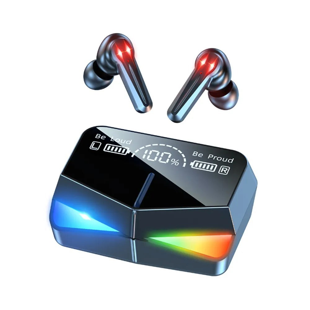 M28 TWS Wireless Earbuds With Charging Case Premium Quality Smooth Sound Comfortable Fit Durable Build (C)