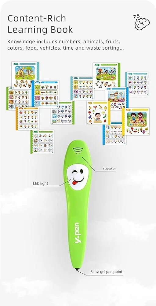 Kids Preschool Learning Book with Smart Talking Pen | 36 Interactive Learning Pages (C)