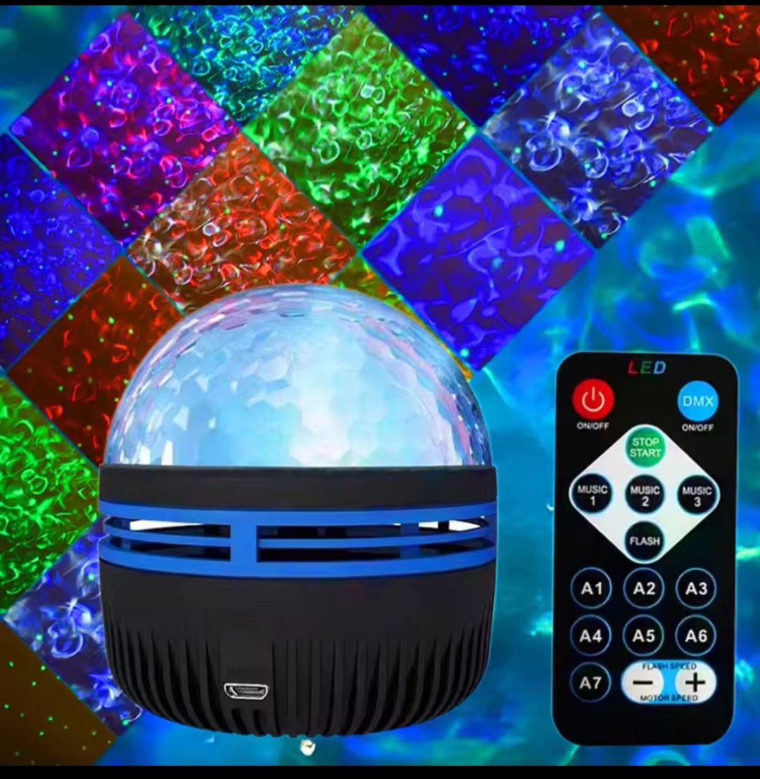 USB Galaxy Projector Aurora 5V Night Light 360° Rotating RGB light (C)