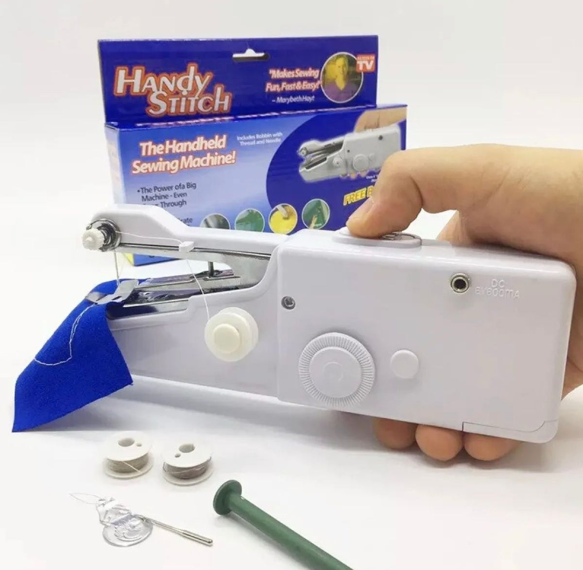 Handy Stitch Portable Cordless Sewing Machine Quick Repairs On All Fabrics Best Quality (C)