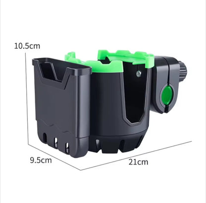 Universal 2-in-1 Motorcycle Cup Holder & Mobile Phone Bracket (HT-506) – Anti-Shake Adjustable Bike Handlebar Mount
