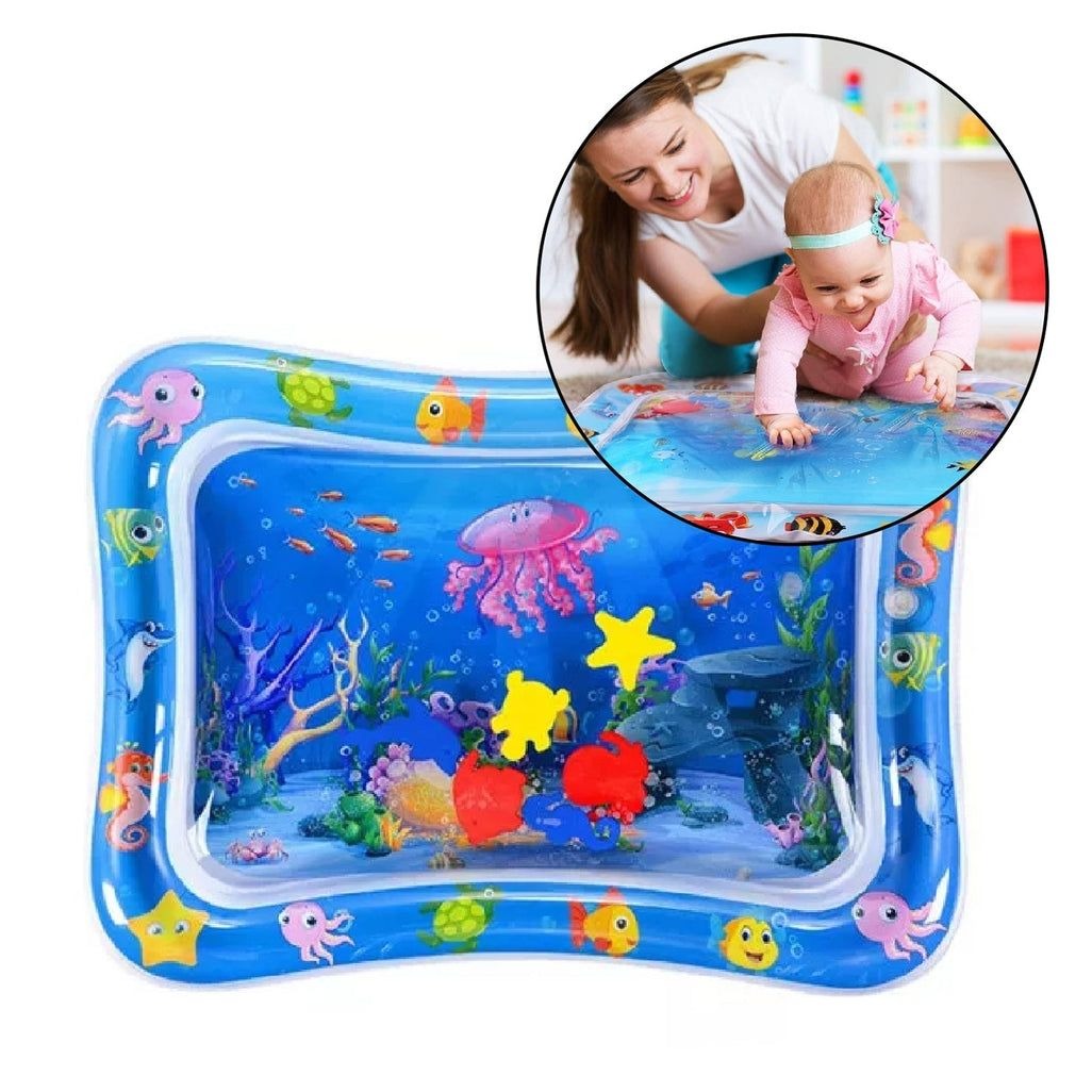 Inflatable Baby Play Mat Water Play Mat For Kids Leakproof Baby Tummy Time Pool Type Mat (C)