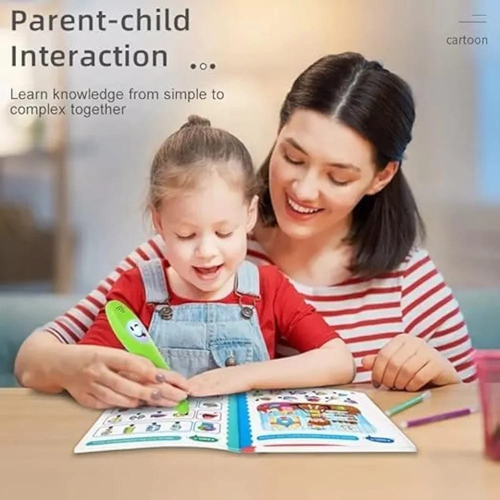 Kids Preschool Learning Book with Smart Talking Pen | 36 Interactive Learning Pages (C)