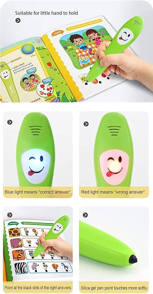 Kids Preschool Learning Book with Smart Talking Pen | 36 Interactive Learning Pages (C)
