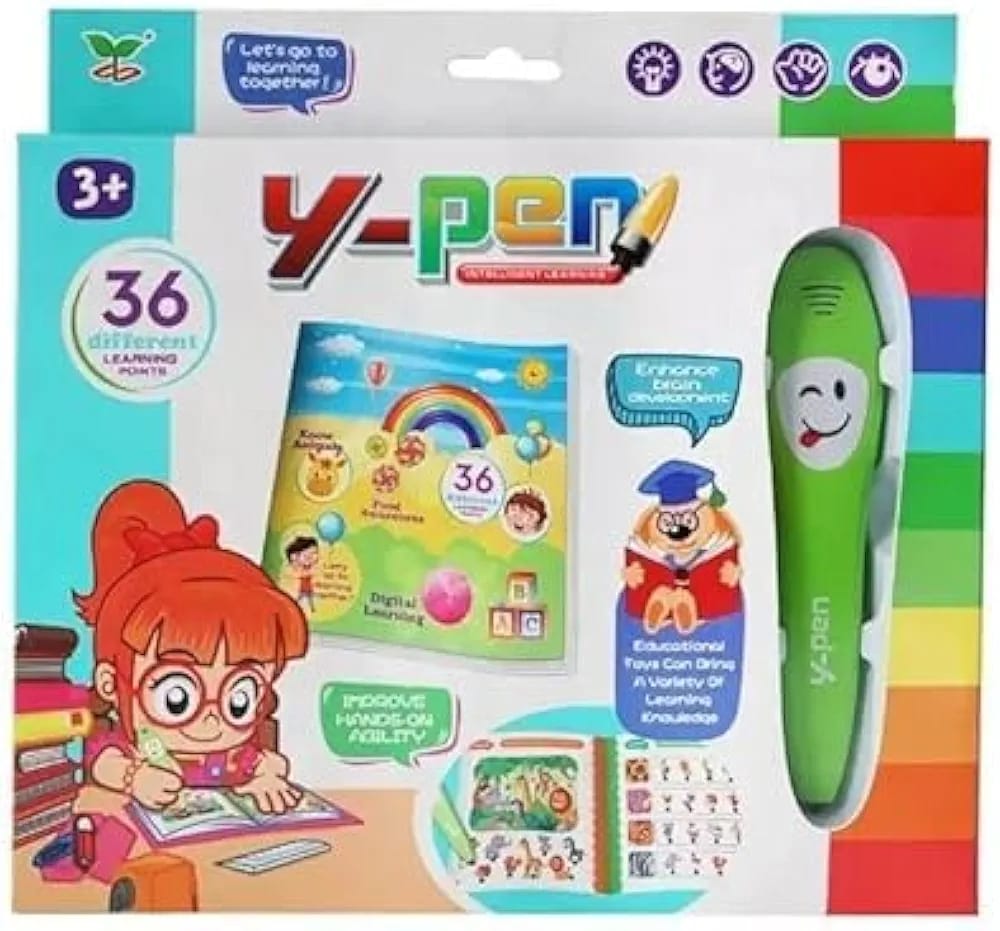 Kids Preschool Learning Book with Smart Talking Pen | 36 Interactive Learning Pages (C)