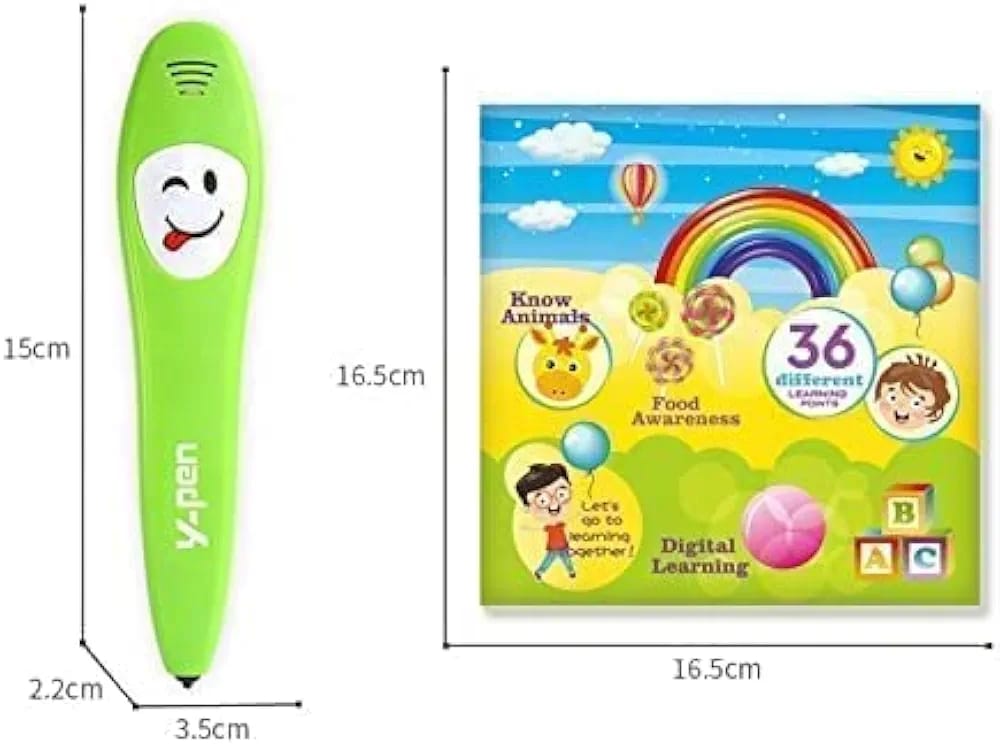Kids Preschool Learning Book with Smart Talking Pen | 36 Interactive Learning Pages (C)