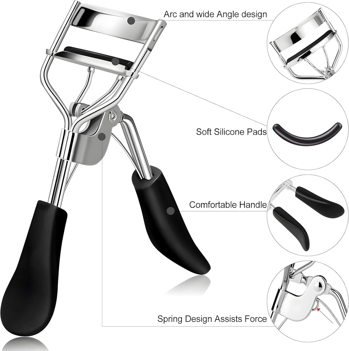 Professional Eye Lash Curler - Designed for Eye Care & Daily Makeup Routine (Random Color) (C)