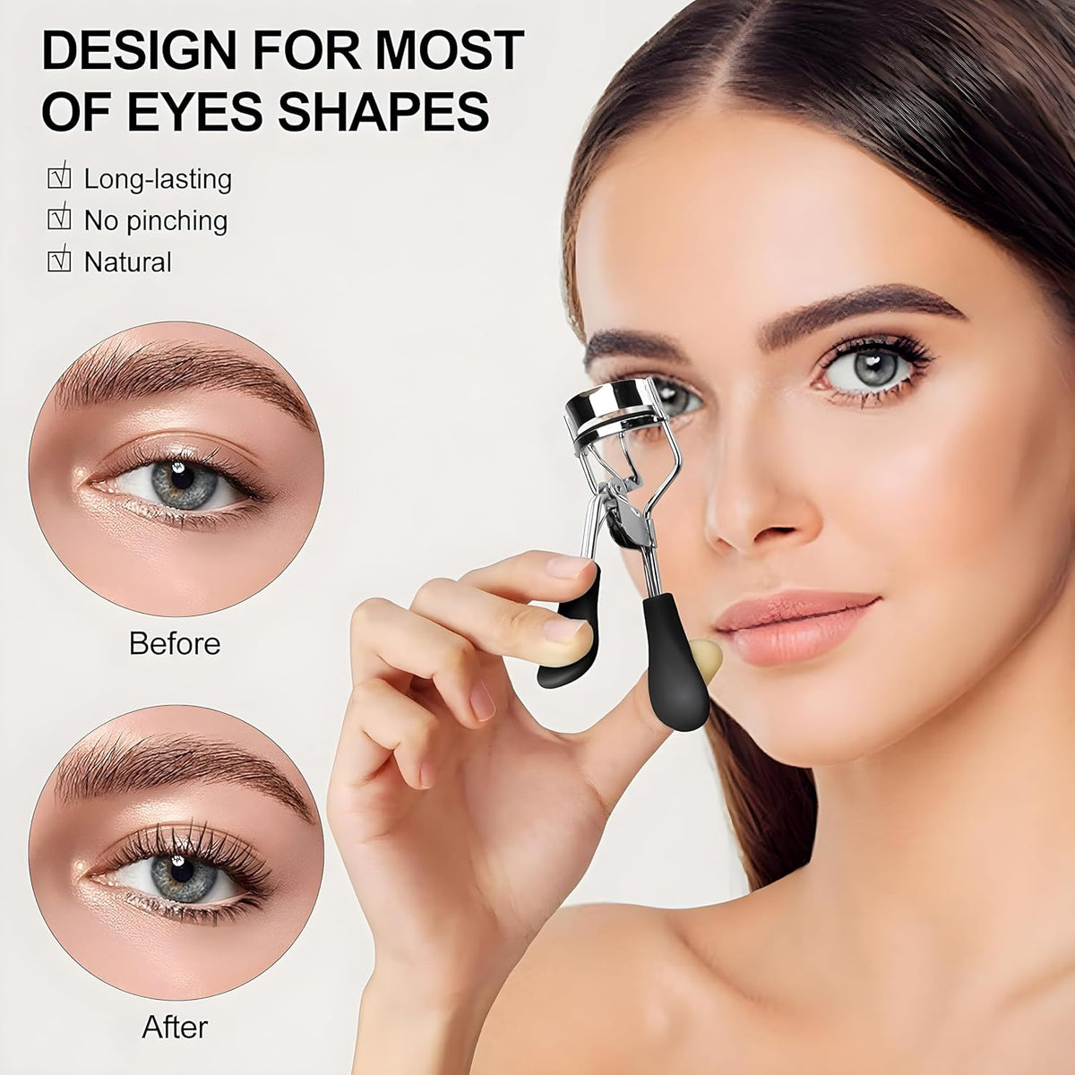 Professional Eye Lash Curler - Designed for Eye Care & Daily Makeup Routine (Random Color) (C)