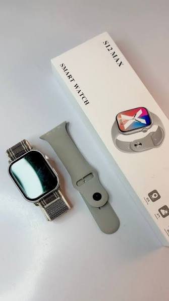S12 Max Smart Watch with 1.85-Inch Full Touch HD Display, Bluetooth Calling, Smart Notifications, Health Monitoring, Fitness Tracking (C)