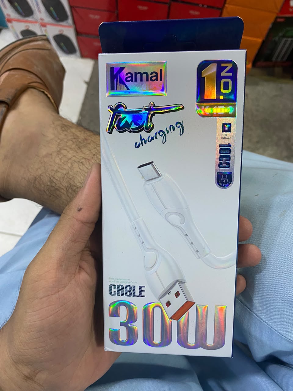 Kamal USB to Type-C Fast Charging & Data Transmission Cable – 100cm (C)