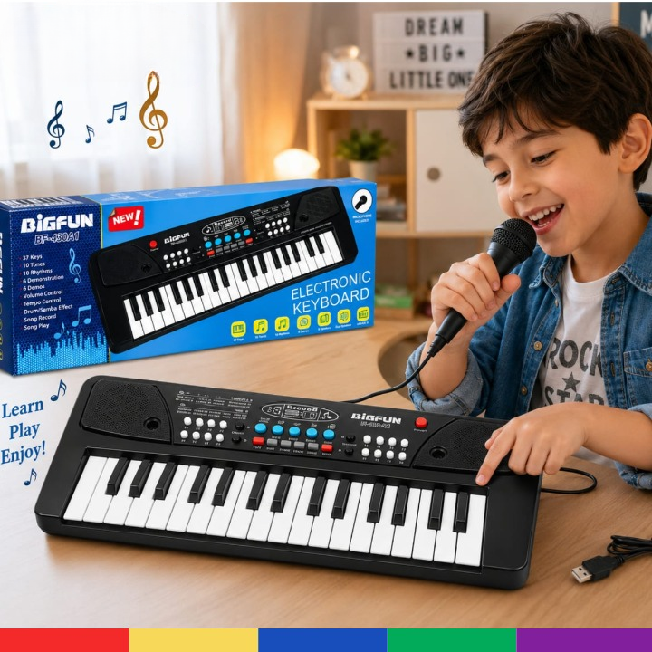 Bigfun 37-Key Electronic Keyboard Piano (C)
