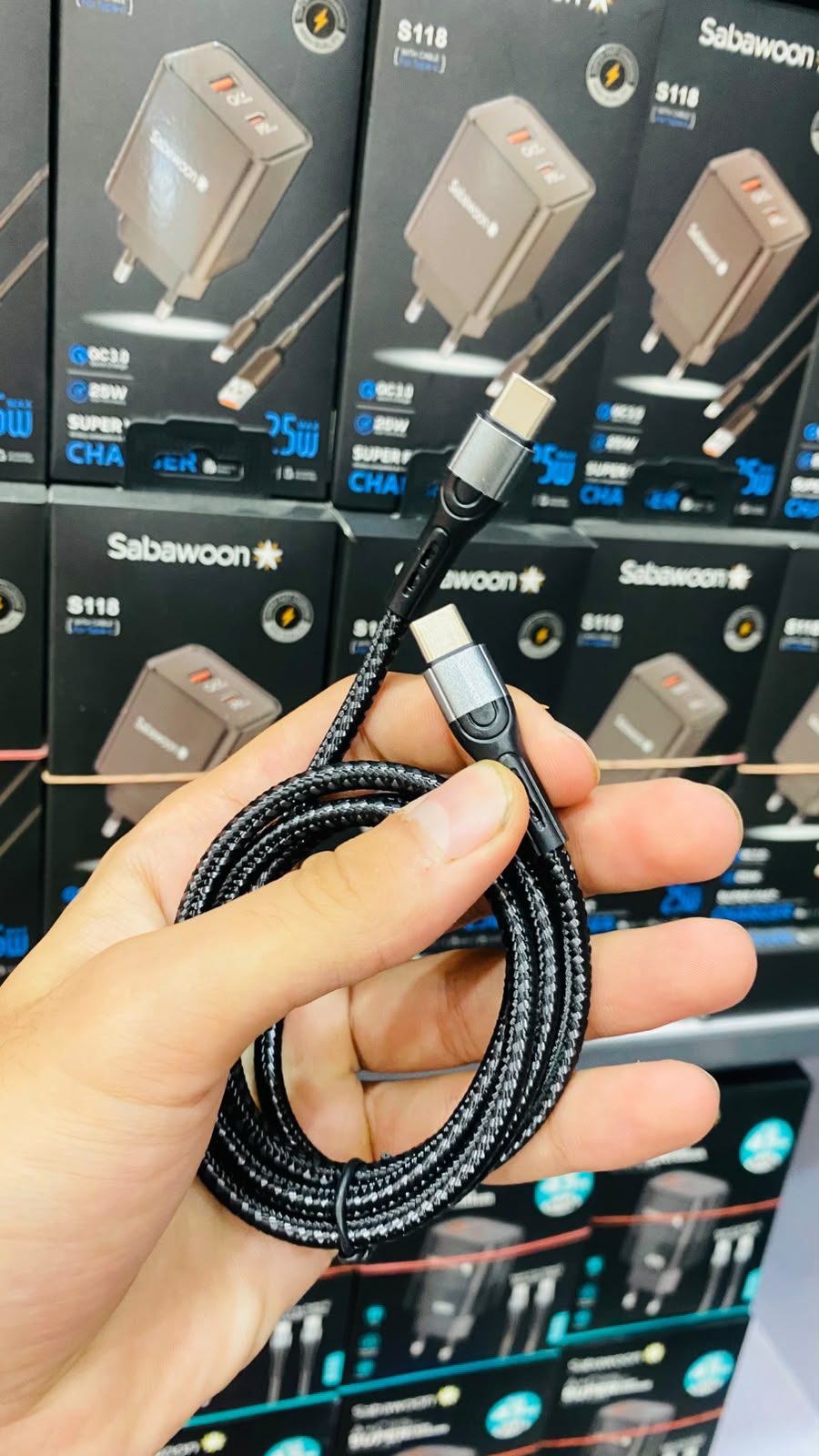 Sabawoon S131 45W GaN Super Fast Charger with Cable (C)