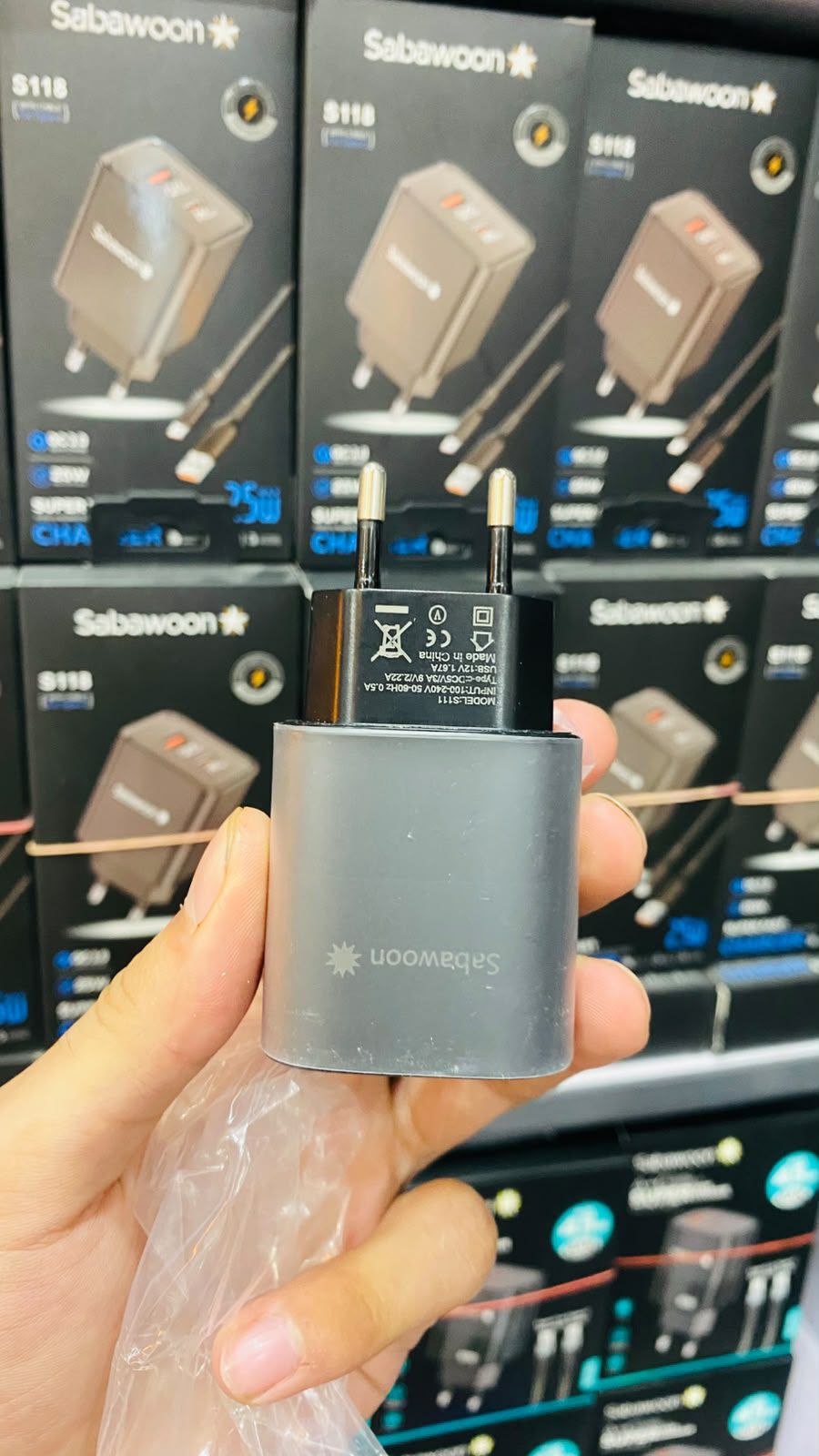 Sabawoon S131 45W GaN Super Fast Charger with Cable (C)