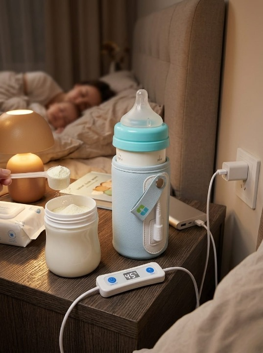USB Baby Bottle Warmer With Adjustable Temperature Display (C)