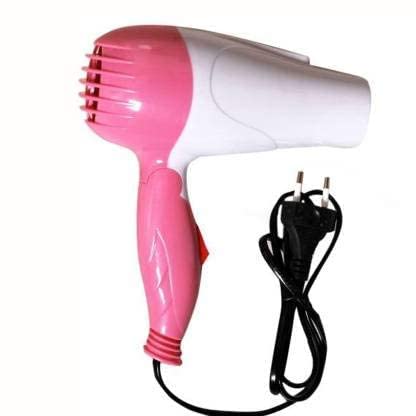 Nova Foldable Hair Dryer NV 1290 - Grooming Accessory Designed For Hair Drying And Daily Styling Routine (Random Color) (C)