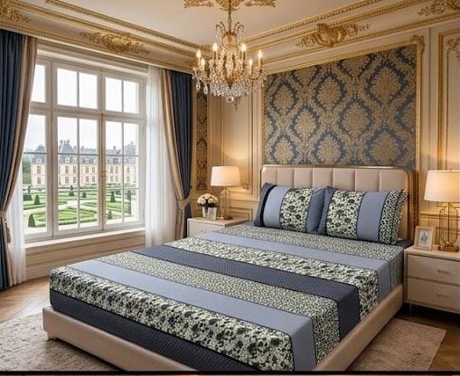 3D Crystal Cotton 3-piece Bedsheet Set AY0010032 (C)