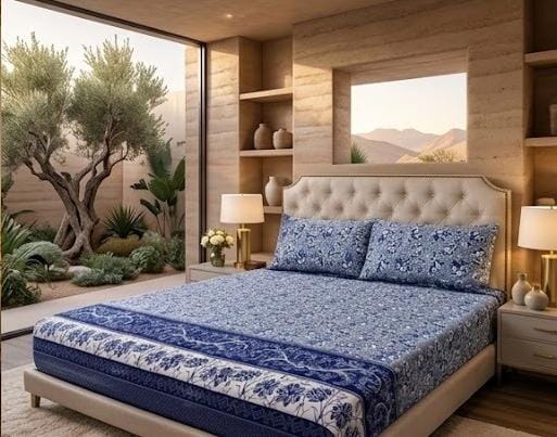 3D Crystal Cotton 3-piece Bedsheet Set AY0010033 (C)