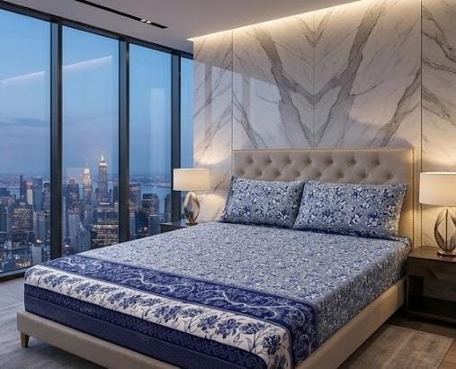 3D Crystal Cotton 3-piece Bedsheet Set AY0010033 (C)