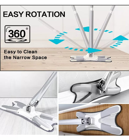 X Mop Manual Extrusion Hand-free Flat Squeeze Mop Household Cleaning Tool
