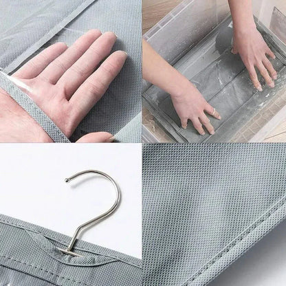 6 Pockets Hand Bags Organizer / Dust-Proof Space Saving Bag Holder With Hanging Hook