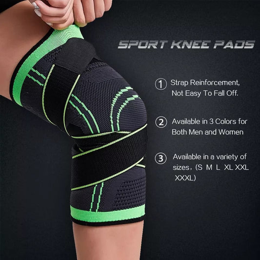 1 Pc Knee Support Patela Belt Elastic Bandage Tape Sport Strap Straps Knew Pad Protector Band For Knee Brace (random color)