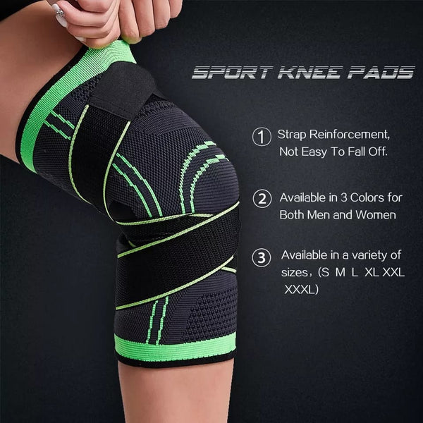 1 Pc Knee Support Patela Belt Elastic Bandage Tape Sport Strap Straps Knew Pad Protector Band For Knee Brace (random color)