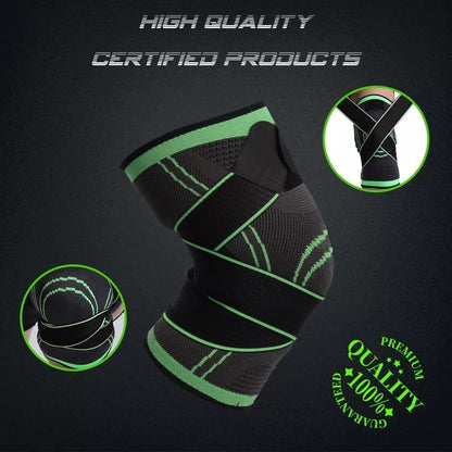 1 Pc Knee Support Patela Belt Elastic Bandage Tape Sport Strap Straps Knew Pad Protector Band For Knee Brace (random color)