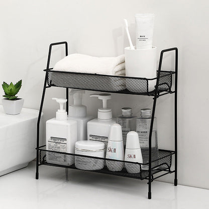 2 Layer Multi-Purpose Mini Portable Iron Organizer Shelf...